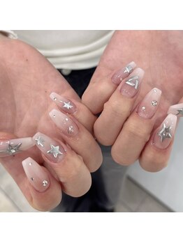 モカ 心斎橋(moca by Lee)/【Aina】星ネイル