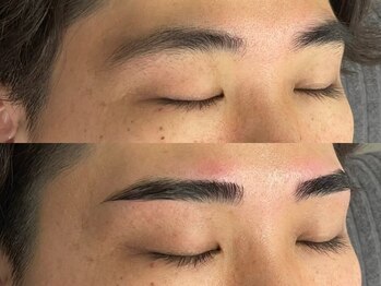 アオアイラッシュ 渋谷 表参道(ao.eyelash)の写真/【半個室で周りの目を気にせず施術】眉毛を整え、お顔全体の印象と清潔感をUP！眉毛サロンデビューも◎