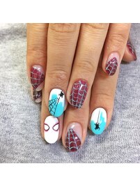 スパイダーマンネイル￥9980