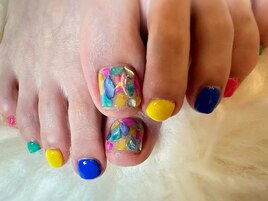 シェル カラフル クリア 大人