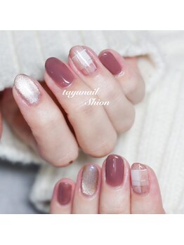 たゆ ネイル(たゆnail)/クリスマスチェックネイル