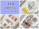 11月定額ネイル♪