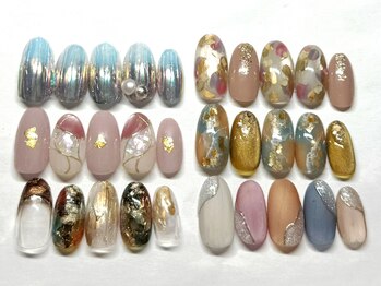 ボーホーネイルズコレクション(BOHO NAILS COLLECTION)の写真/《BOHO Collection¥9350~》季節感満載♪人気のトレンドデザイン多数ご用意!!パラジェル変更もOK◎