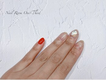 ネイルルームワンサード(Nail Room One Third)の写真/仕事に家事に子育てに…忙しい日常も忘れる癒しNail時間♪落ち着く雰囲気の小規模サロンで自分にご褒美を♪