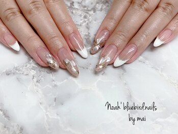 ノアブルーバードネイルズ(Noah' bluebird .nails)/フレンチにニュアンスアート
