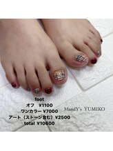 マンディーズ(MandY's)/フット/秋/チェック/赤/ベージュ