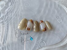 オリビアブルー(Olivia Blue)/インクネイル