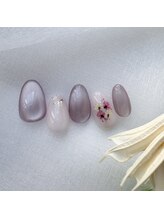 アンドヴァ 名古屋栄二丁目店(Andova)/春ネイル　シンプル