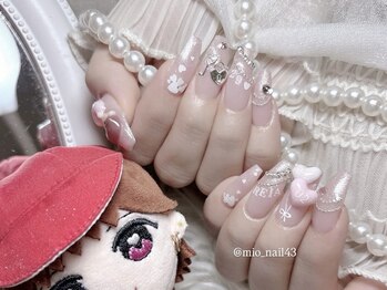 リンドネイル バイ モカ アンド ララ(Lind nail by moca and LaLa)/【mio】ガーリー/推しネイル