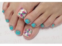 ネイルサロンアンドネイルスクールアートローズ 町田店(Art Rose)/10本フリーアート♪FOOTネイル