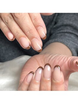 アイリッシュネイル 久屋大通店(Irish Nail)/ブラウンフレンチ