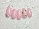 シンプルホロ花デザイン