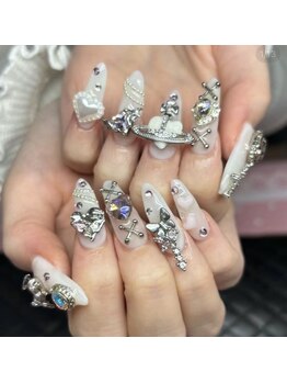 アモールビューティー 新宿店(Amor Beauty)/チップ長さだし+パーツつけ放題