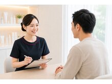 メンズ脱毛眉毛サロン エアリアル中津店【ヒゲ脱毛/全身脱毛/VIO/痩身/眉】完全個室の雰囲気(無料相談で気になる料金・回数・痛みまで丁寧にご説明)