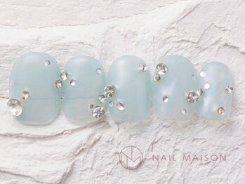 ネイルメゾン 渋谷店(NAIL MAISON)/vカットキラキラミラー￥9000