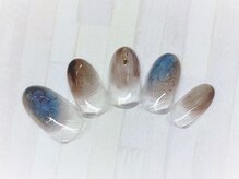 アルセア 上野御徒町店(Alcea)/秋　ニュアンスネイル　ブラウン