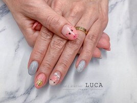 W-594 ハム×マグネットネイル