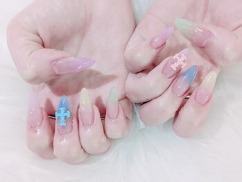 【スカルプ】クロスマルチカラー