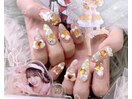 3Dネイル オレンジネイル 韓国
