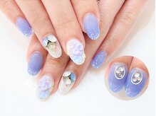 ネイルコレクション ピンク(Nail Collection Pink)/ジェル定額￥9990☆３Ｄフラワー