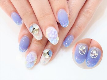 ネイルコレクション ピンク(Nail Collection Pink)/ジェル定額￥9990☆３Ｄフラワー