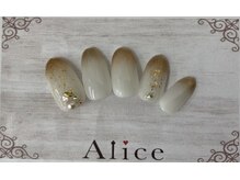 ネイルアンドアイラッシュ アリス(Alice)/デザインネイル￥7000（税込）