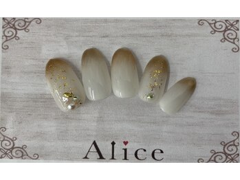 ネイルアンドアイラッシュ アリス(Alice)/デザインネイル￥7000（税込）