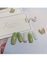 リップルズ(Ripples)/春ミモザネイル