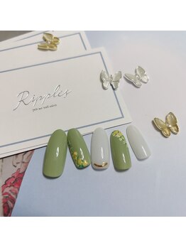 春ミモザネイル