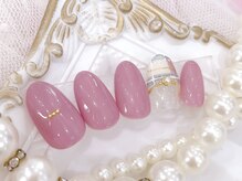 ネイルサロンアンドスクール ラフィーネ 池袋店/逆フレンチチェック◆￥6990