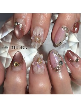 ネイルズミラク(nail's mirac.)/ぷっくりフラワーネイル