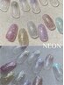 【NEW】　キラキラ　透け感　ホロ入りラメNail ￥4200 