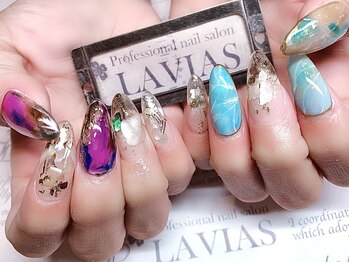 プロフェッショナル ネイルサロン ラヴィアス(LAVIAS)/【スカルプ】10本アートし放題