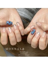 モナールアンド(MONNAL&)/ぷっくりハートネイル