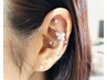オシャレに不調を整える♪☆耳つぼジュエリー☆両耳合わせて10粒　￥3,000