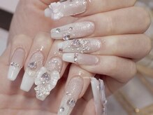 ミア 学芸大学(mia)/キラキラリボンネイル