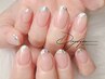 《初回オフ/パラジェル込》 話題の＊ガラスフレンチnail＊¥7900