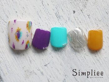 シンプリー ネイルアンドアイラッシュ 祖師谷大蔵店(Simpliee Nail&Eyelash)/定額フットネイル　