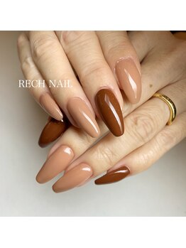レッシュネイル サロンアンドスクール(RECH NAIL salon&school)/シンプルワンカラー*
