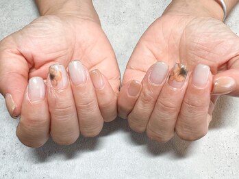 プルメリア(Plumeria)/【ハンド】ニュアンス×フラワー