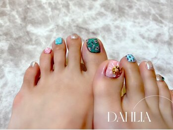 ダリア 西大寺本店(DAHLIA)/ニュアンスフットネイル☆