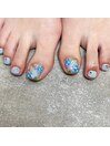 紫陽花ネイル