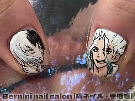秋葉原ネイル/手描きネイル/銀座