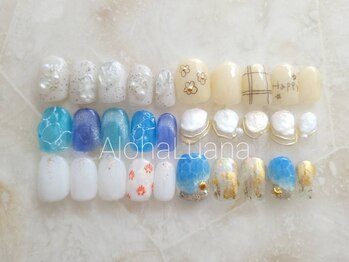アロハ ルアナ(Aloha Luana)の写真/【季節に合わせたネイルもご提案★】トレンド感あるハイセンスなデザインが多数☆持ち込みアートも可◎