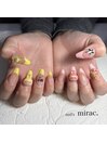 アシメパステルネイル