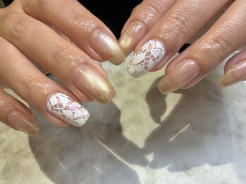 チコネイルサロン バイ オーロル(CHIKO NAIL SALON by AURORE)の写真/今流行りのレースネイル!!手描きのレースネイル!!