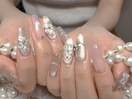 人気花ネイル/持ち込み/新宿