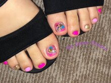 アン ジョーヌドラゴ/【フットネイル】ピンクネイル