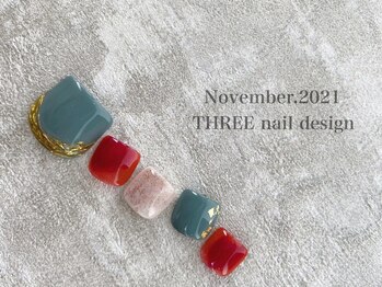 スリー(THREE)/Nov.2021/nail design