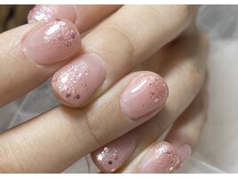 【パラジェル】春ラメグラデ